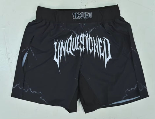 BLACK MARBLE GLADIATOR-CUT SHORTS