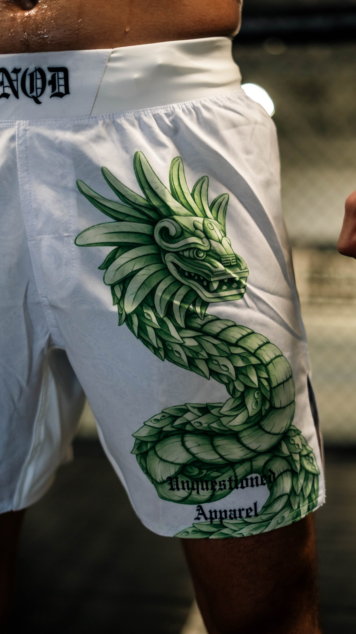 White Quetzalcoatl [MMA Shorts]
