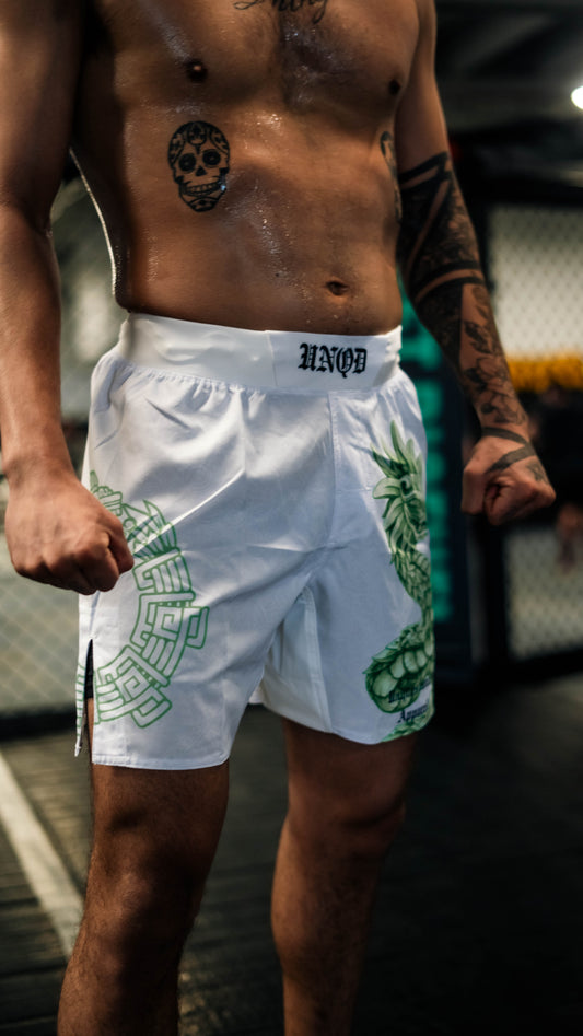 White Quetzalcoatl [MMA Shorts]