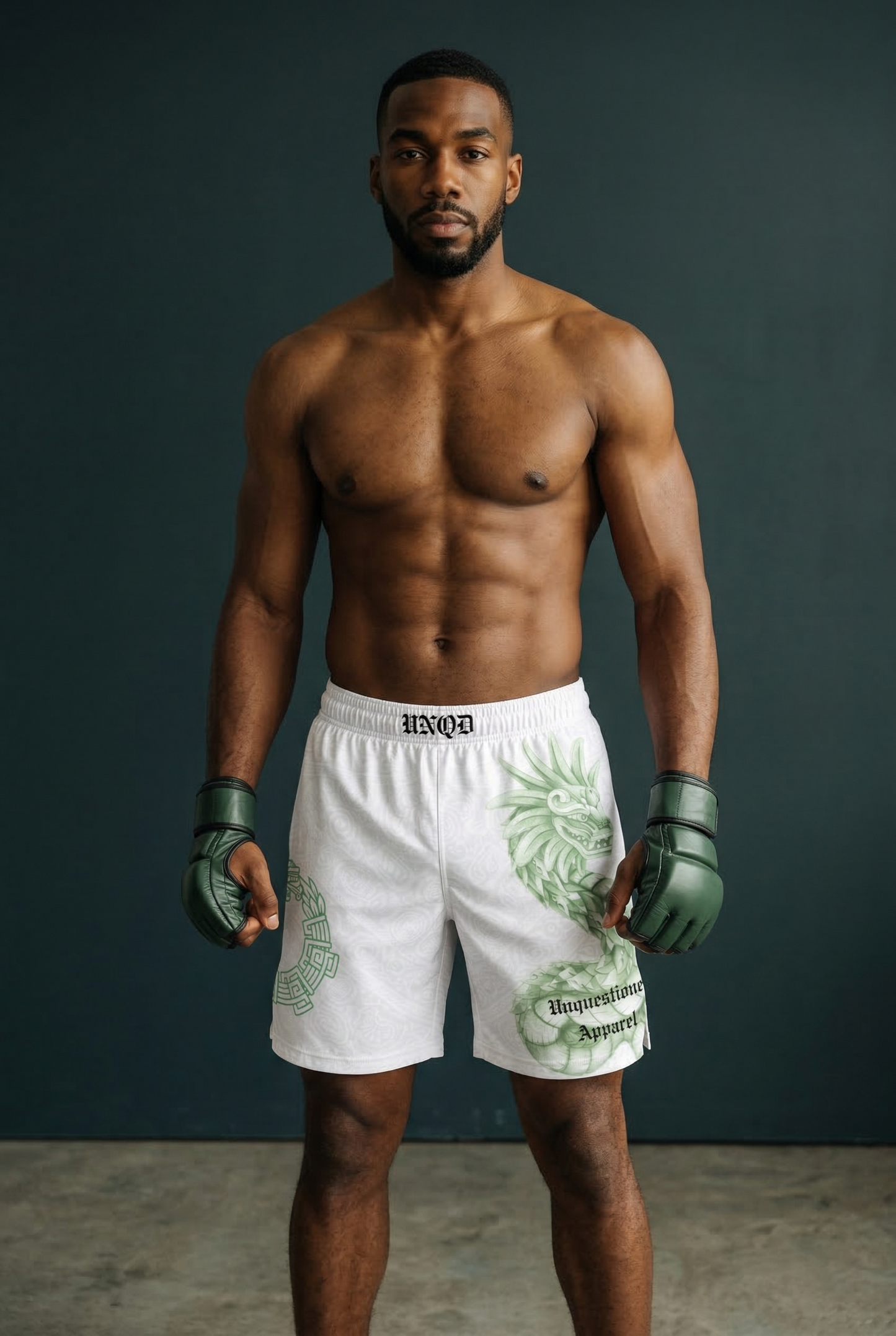 White Quetzalcoatl [MMA Shorts]