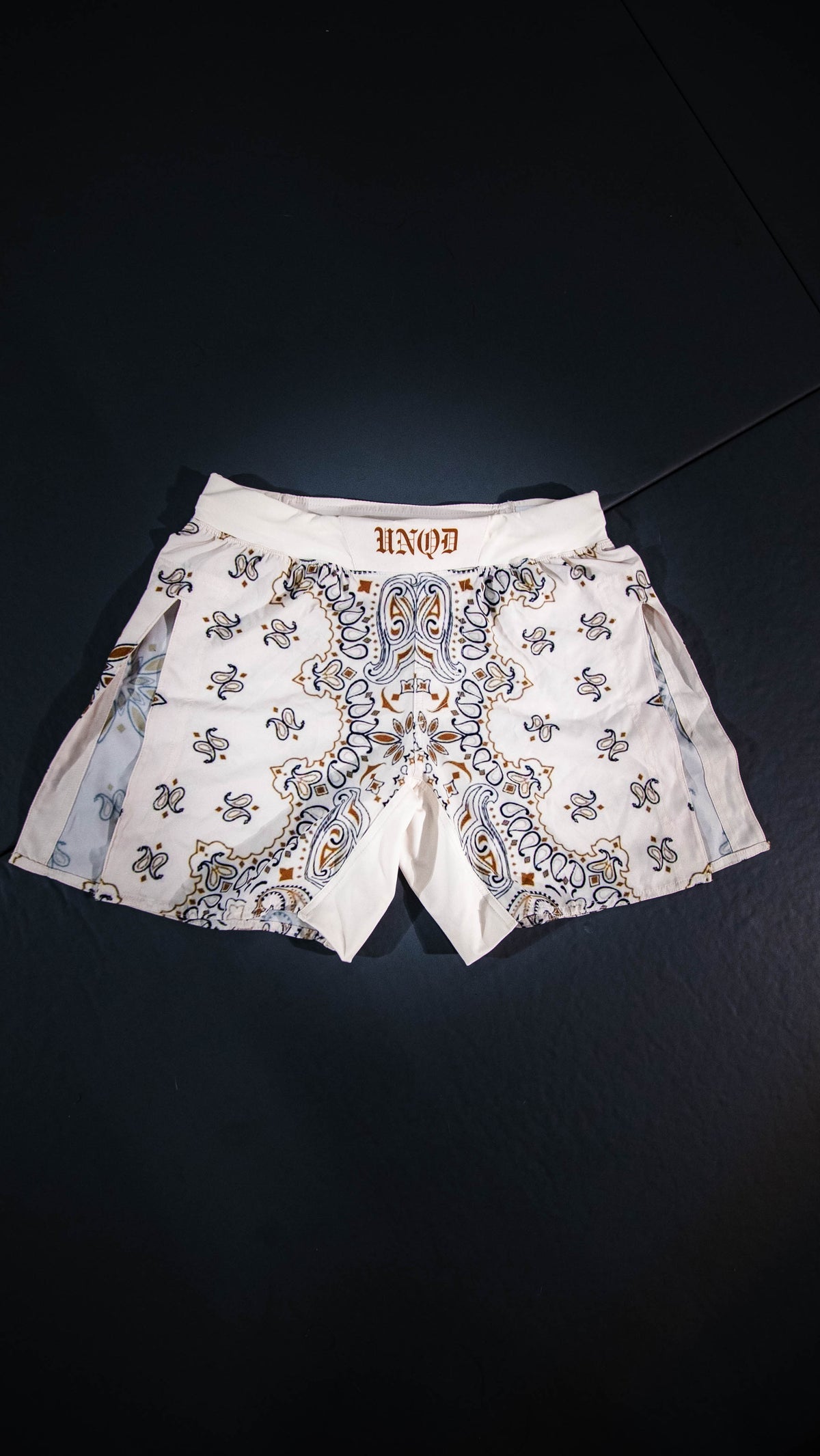 TAN MMA SHORTS [GLADIATOR CUT / NO COMPRESSION UNDER SHORTS]